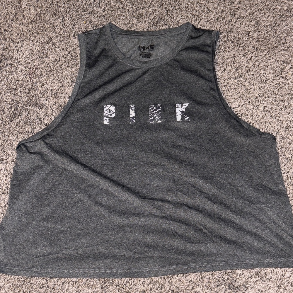 PINK Victoria's Secret Charcoal Tee